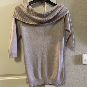 Express Women's Womens Light Brown Cowl Neck Sweater Shirt Top